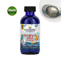 Nordic Naturals, Children's DHA, ДГК (Омега-3) для дітей віком 1 6 років, полуниця, 530 мг, 119 мл