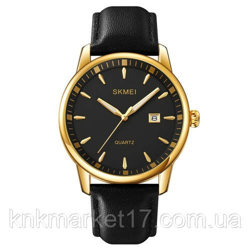 Чоловічий кварцовий годинник Skmei 2121GD Gold, фото 1