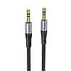 Аудіо кабель HOCO UPA26 |3,5mm to 3,5mm/ 100см| Чорний, фото 4