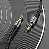 Аудіо кабель HOCO UPA26 |3,5mm to 3,5mm/ 100см| Чорний, фото 7