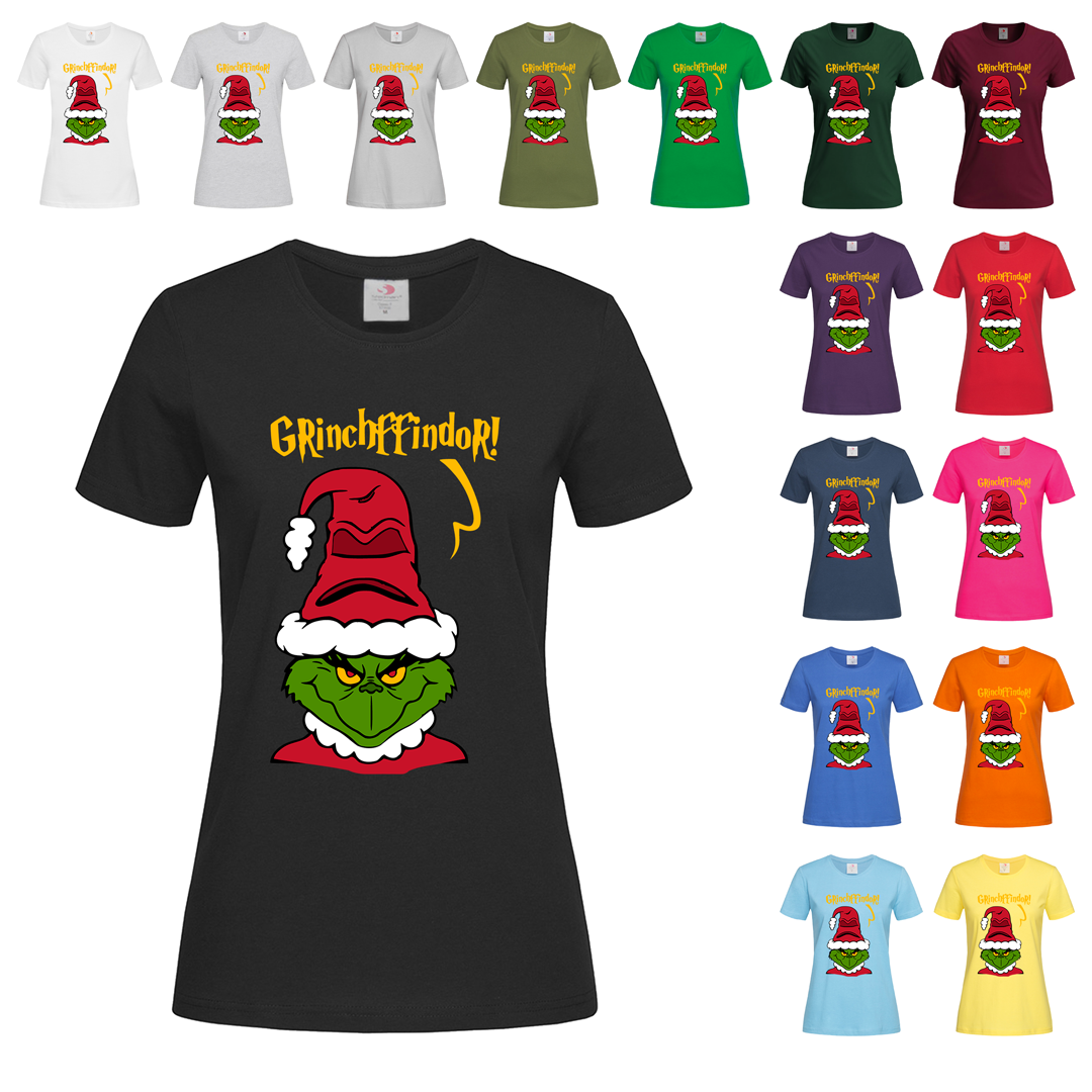 Чорна жіноча футболка Grinchffindor (12-5-16)
