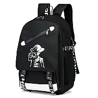 Светящийся рюкзак с USB и подсветкой "OnePiece" / Школьный рюкзак / Школьный портфель OnePiece