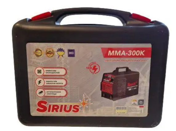 Аппарат сварочный Сириус (Sirius) ММА 300К, Сварочный инвертор бытовой для ручной сварки - фото 7 - id-p2098349012