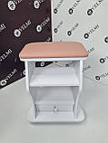 Пуф - підставка для педикюру, педикюрная візок мобільна підставка-пуф для однієї ноги Flora VM29/1, фото 6