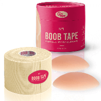 BoobTape No.1 від CureTape® Для Тейпування Грудей (Бубтейп від Кюртейп) + Силікононові Вкладки в Комплекті