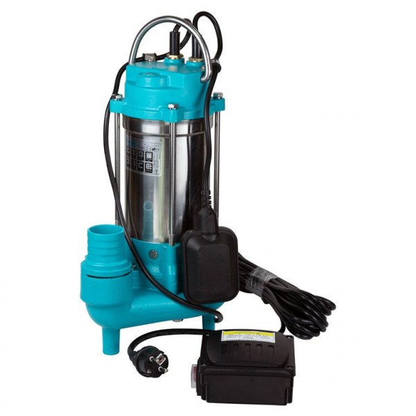 Насос каналізаційний 1.5кВт Hmax 19.5м Qmax 350л/хв з ножем (нерж) Aquatica WQD7-16-1.5QGF (773434), фото 1