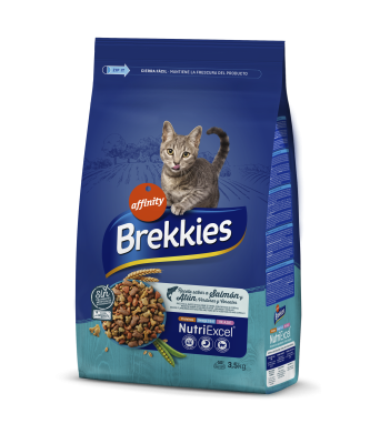 Сухий корм для дорослих котів Brekkies (Брекіс) Cat Salmon and Tuna з лососем та тунцем 3.5 кг