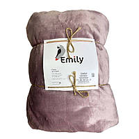 Плед велсофт Comfort TM Emily пудровий 310гм2 120х150 см