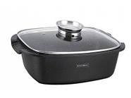 Каструля для тушкування зі скляною кришкою Royalty Line RL-ACR32ML 32см, фото 2