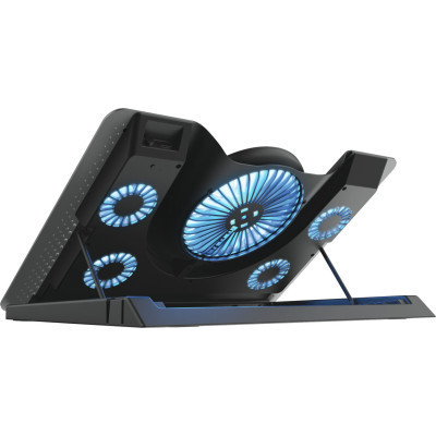 Подставка для ноутбука Trust GXT 1125 Quno (17.3") Blue LED Black (23581_TRUST) - фото 4 - id-p1830942035