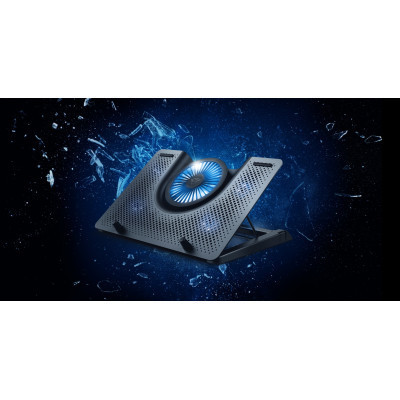 Подставка для ноутбука Trust GXT 1125 Quno (17.3") Blue LED Black (23581_TRUST) - фото 6 - id-p1830942035