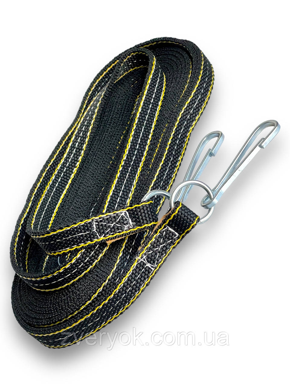 Вожжи для лошади Horse Stall двойные нейлоновые одноконные 10 м, черные ...