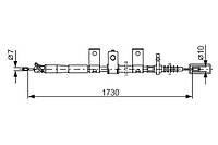 Тормозной трос NISSAN NAVARA (D22) / NISSAN PICK UP (D22) 1997- г.