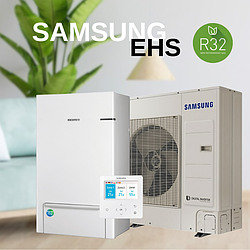 Тепловий насос Samsung EHS з настінним гідромодулем AE090RXEDGG/EU / AE090RNYDGG/EU 9 кВт 380В, 3 фази