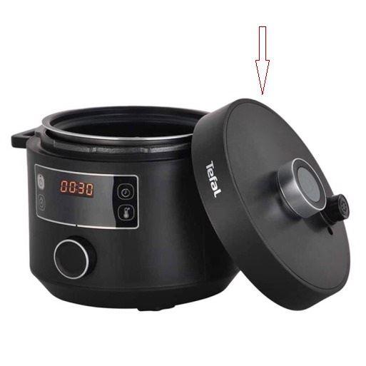 Верхня кришка для мультиварки скороварки Tefal TURBO CUISINE CY754830 чорна (SS-7222053108), фото 1