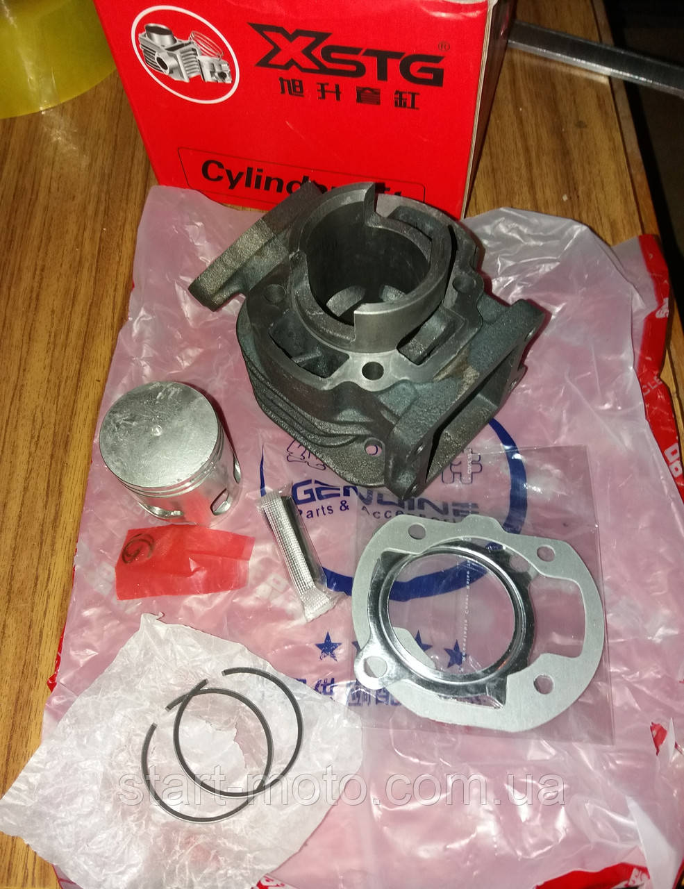 YAMAHA-50 2T 2JA JOG BWS SLIDER Gear Циліндр к-кт 49 cm3 фірма X-STG гарна, фото 1