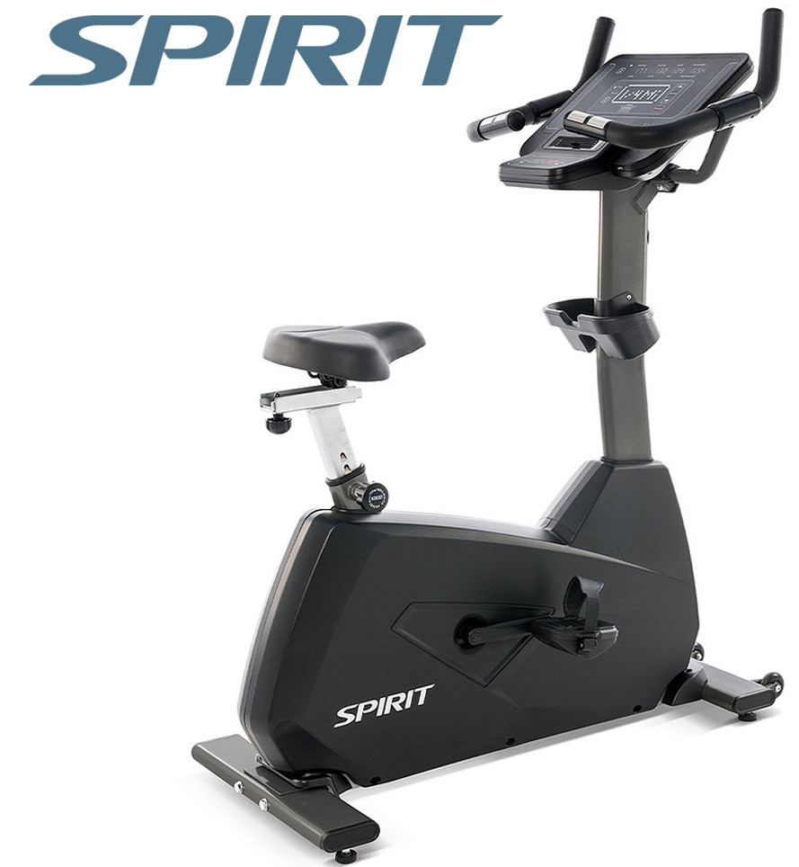 Велотренажер вертикальний Spirit CU800+/ Максимальна вага користувача 180 кг. З монітором