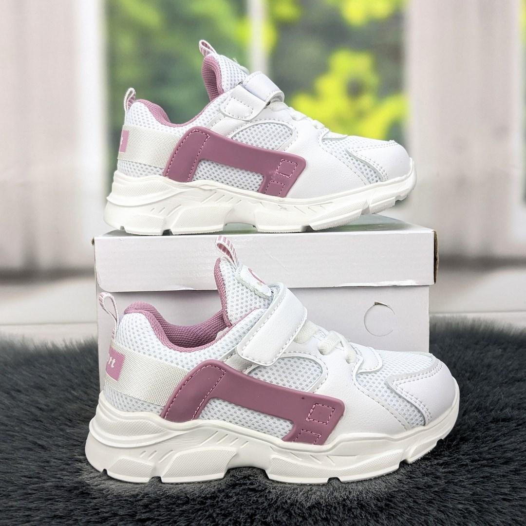 Кросівки для дівчинки С.Луч білі з сіткою на об'ємній підошві 5022_2, фото 1