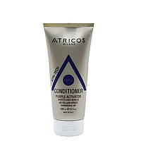 Кондиционер Atricos антижелтый для светлых и седых волос Conditioner Purple Activator Atricos 200 мл