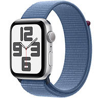 Смарт-часы Apple Watch SE 2 GPS 44mm Silver Aluminium Case with Winter Blue Sport Loop (MREF3)