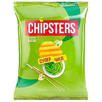 Чипси картопляні CHIPSTERS зі смаком васабі 110г