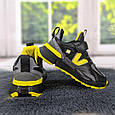 Кросівки дитячі чорні демісезонні з жовтим для хлопчика Kimboo 5278, фото 7