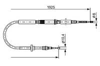 Тормозной трос AUDI A6 C5 (4B5) / AUDI ALLROAD C5 (4BH) 1997-2005 г.