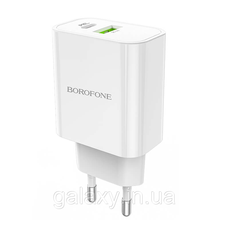 Зарядний пристрій Borofone USB/Type-C PD 20W BA55A, фото 1