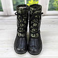 Чоботи чоловічі зимові піна на шнурівці чорні з хакі Progress 3692, фото 6