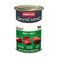 Вологий корм для собак Animonda GranCarno Adult Beef + Game | 400 г (яловичина та дичина)