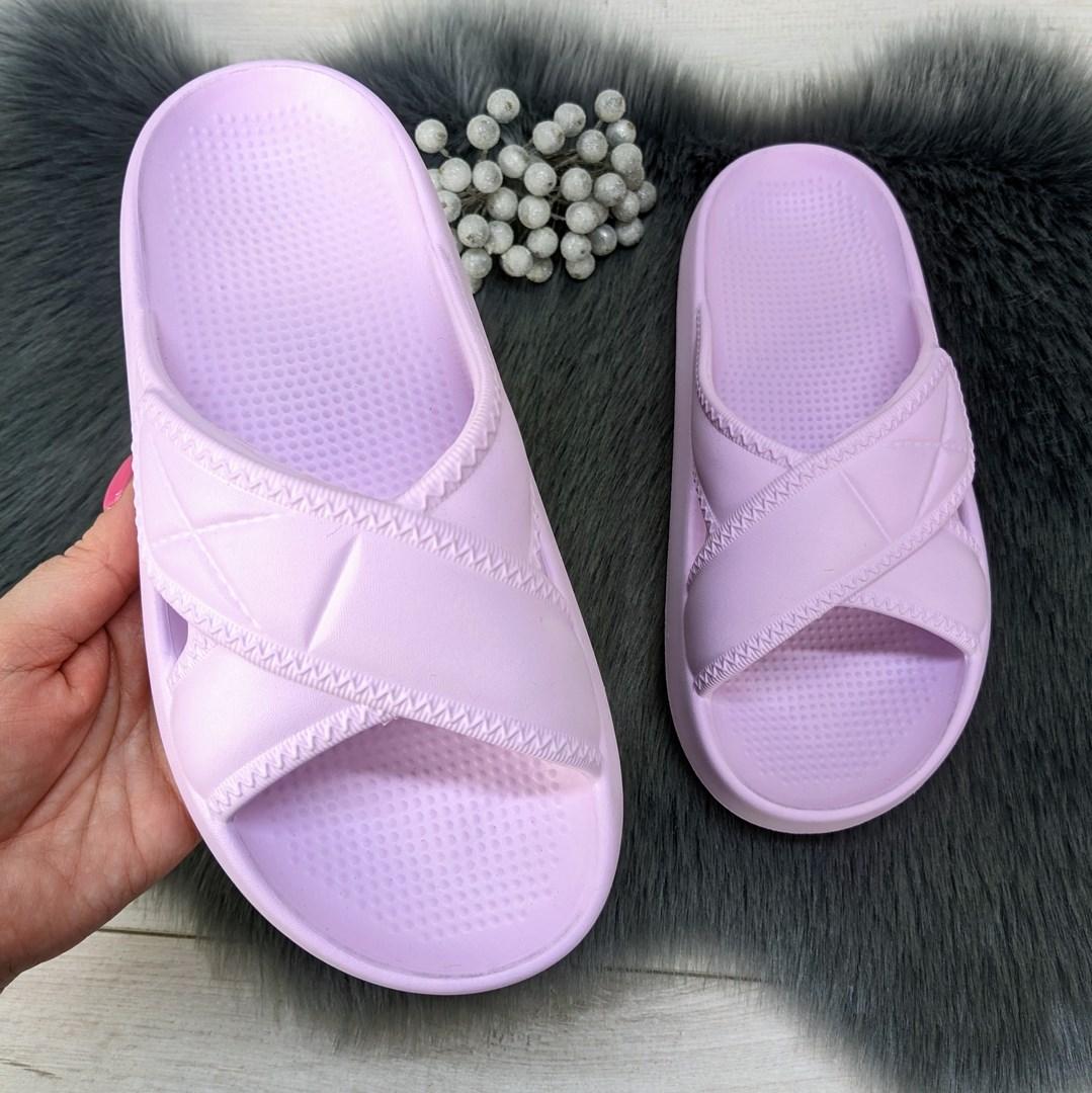 Шльопанці жіночі сланці пінкові бузкові (лаванда) Даго Стиль 4364, фото 1