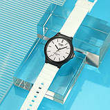 Класичний діловий водонепроникний (50м) кварцовий годинник Skmei 2108BKWT Black-White, фото 3