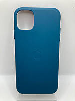Чохол IPhone 11 silicon case orig linen blue