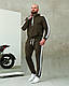 Спортивний костюм чоловічий весняний смуги чорний, фото 10