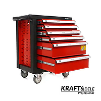 Инструментальный шкаф Kraft Dele KD361 263 элементов, 6 ящиков