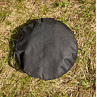 Вогнетривкий брезентовий чохол чорний для сковороди з диска борони 30 см (без принта), фото 2