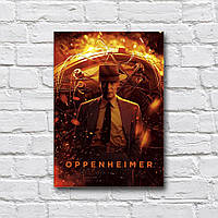 Деревянный постер фильма «Оппенгеймер» 210х297 мм