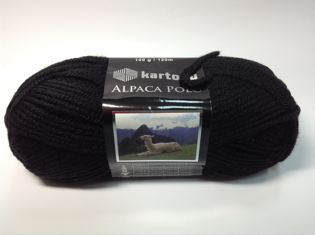 Пряжа alpaca polo - колір чорний