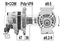 Генератор PEUGEOT RCZ / CITROEN DS3 / DS DS 3 (SA_) / CITROEN C3 (SC_) 2004-2020 г.