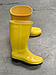 Гумові чоботи жіночі стильні жовті, фото 4