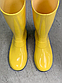 Гумові чоботи жіночі стильні жовті, фото 2