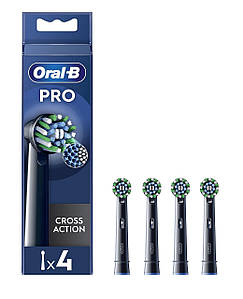 Насадки для електричної зубної щітки Oral-B Pro Cross Action чорні 4 шт