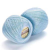 Хлопковая тонкая пряжа YarnArt Iris Светло-голубой №925 (ЯрнAрт Ирис) 20гр, 138м нитки для вязания