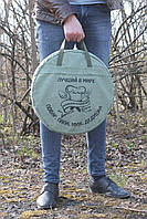 Вогнетривкий брезентовий чохол чорний для сковороди з диска борони 30 см (без принта), фото 9