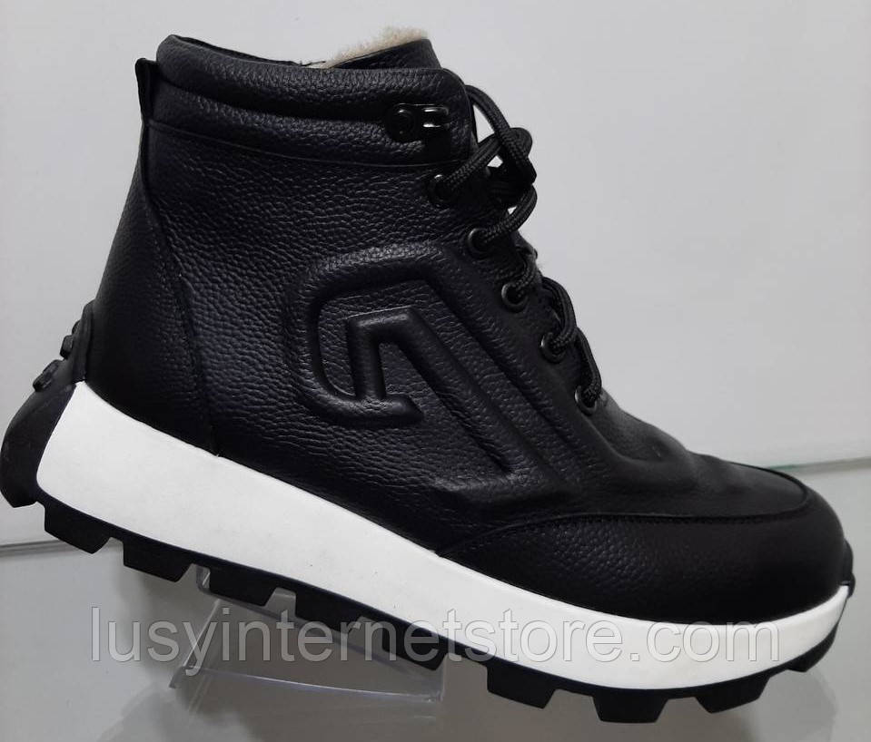 Черевики шкіряні жіночі демісезонні від виробника модель ТН24-211, фото 1