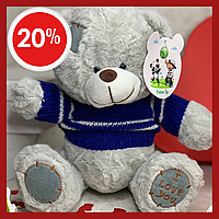Плюшевий ведмедик тедді оригінал 24 см, плюшевий ведмідь, великі м'які іграшки подарунок для дівчини та мами