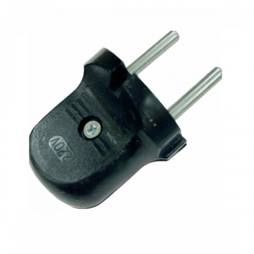 Вилка проста 10А чорна "ЕМП" (20/800), фото 1