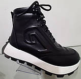 Черевики жіночі шкіряні від виробника модель ТН24-212Б, фото 7