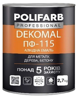 Эмаль Polifarb DekoMal ПФ-115 синяя, 0,9 кг