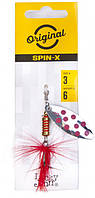 Блесна вращающаяся с бородкой LJ SPIN X LONG 03 весом 6 г (цв.SR)